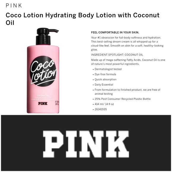 PINK Victoria's Secret Other - 3/$25.. Victoria's secret pink coco lotion